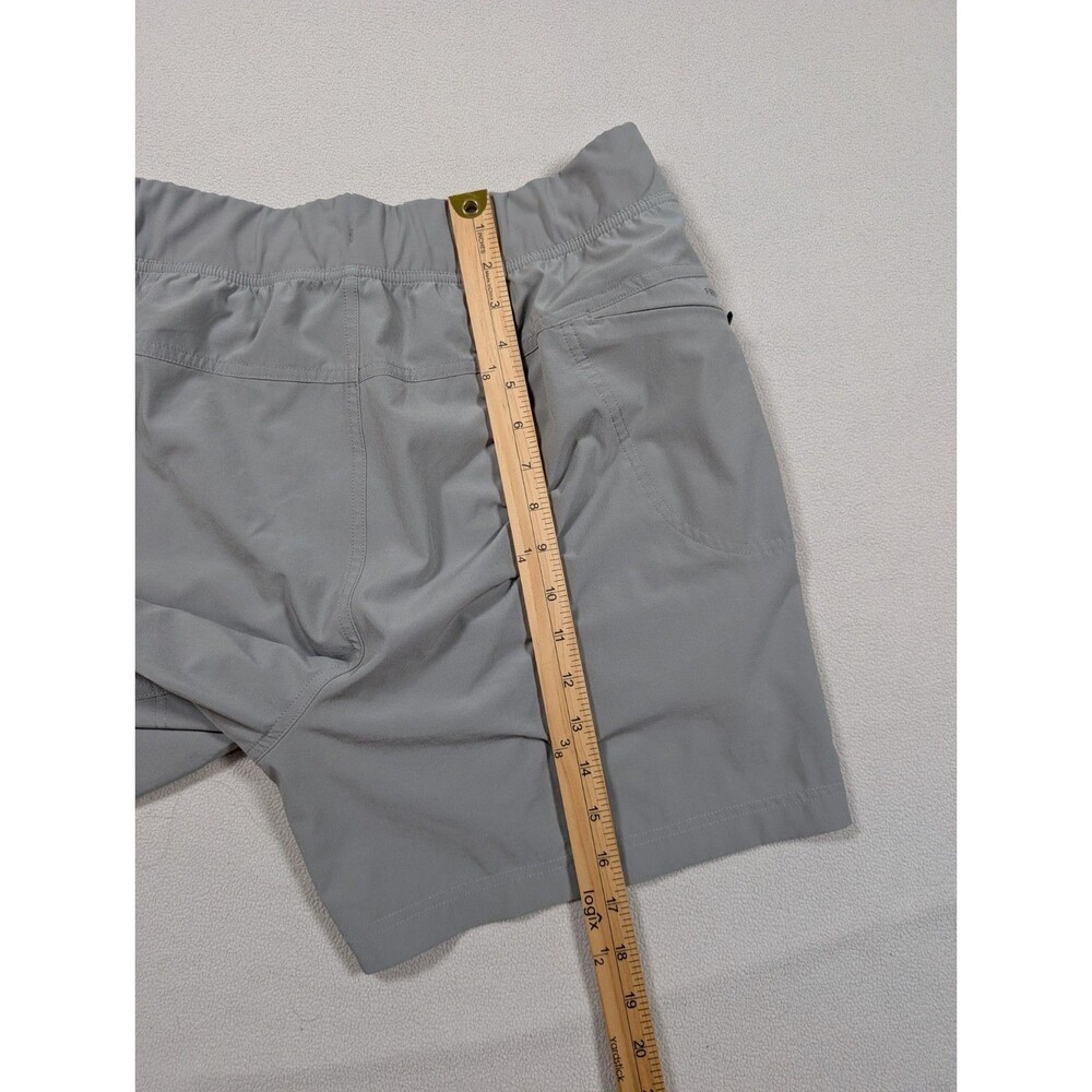 Free Fly Men’s Breeze Active Short 5.5 Inseam Medium Gray Lined Pull On Elastic - Picture 9 of 9